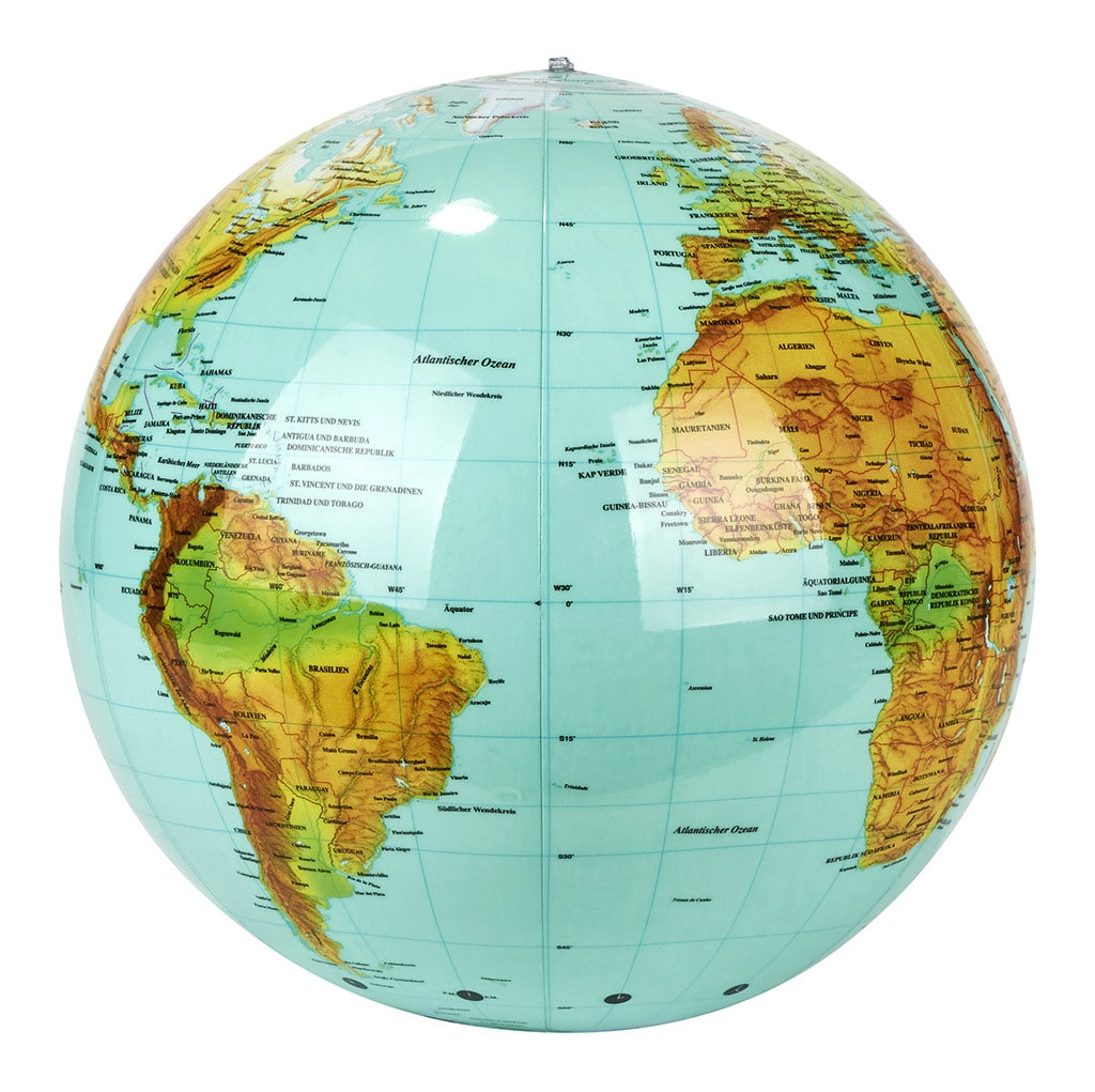 Australien Globus aufblasbarer Ball Wasserball Weltkugel 26cm 